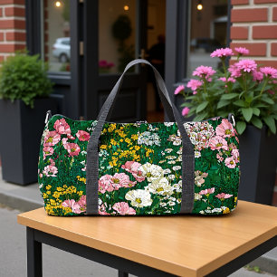 Betoverde Tuin Wilde Bloemenprint Plunjezak