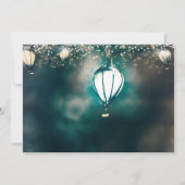 betoverde tuin zomer string lichten bruiloft kaart (Achterkant)