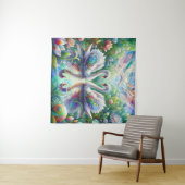 Betoverde Tuin: Zwanen van Splendor Wandkleed (In Situ (horizontaal))