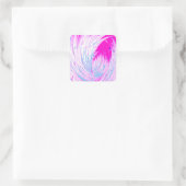 Betoverde tuinen - Pink Horizon Vierkante Sticker (Tas)