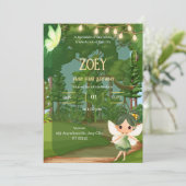 Betoverde Tuinfee met Vlinder Kaart (Staand voorkant)