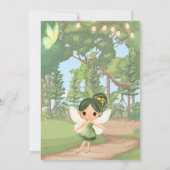 Betoverde Tuinfee met Vlinder Kaart (Achterkant)