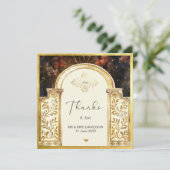 Betoverde Tuinhek Plat Bedankkaart (Staand voorkant)