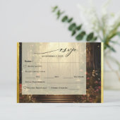 Betoverde Tuinpoort RSVP Kaartje (Staand voorkant)