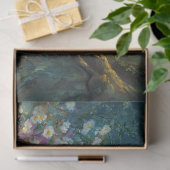 Betoverde uil bloemen en bos decoupage tissuepapier (Geschenk)