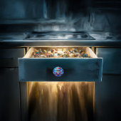 Betoverde Uil Perched op boomtak Keramische Knop