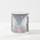 Betoverde Uil Volle Maan Witte Mok - 15 oz (Center)