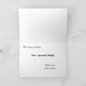 Betoverde vakantie peperkoek huis kerst feestdagen kaart (Binnen)