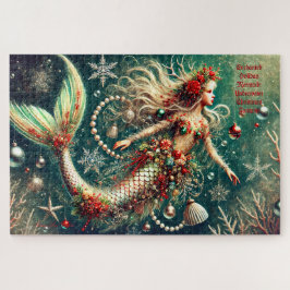 Betoverde Vakantie Zeemeermin Kerstfantasie Legpuzzel