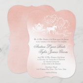 Betoverde Verhaalboek Trouw Blush Roze Kaart (Voorkant / Achterkant)