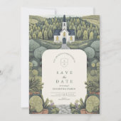Betoverde Verhalenboek Kapel Trouwen Save The Date (Voorkant)