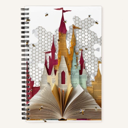 Betoverde Verhalenboek Kasteel Spiraal Notebook Notitieboek (Voorkant)