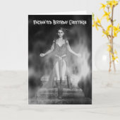 Betoverde verjaardagsgroeten kaart (Gele Bloem)