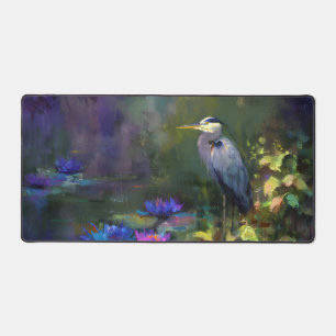 Betoverde Vijver Waterlelie Natuur Aquarel Bureaumat