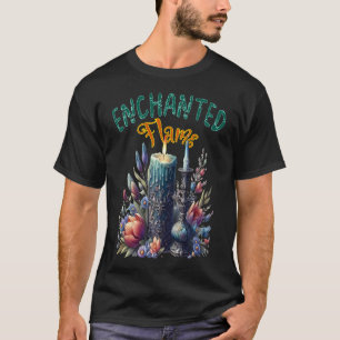Betoverde vlammen: kaarsen branden t-shirt