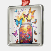 Betoverde vleugels: Constellation Butterfly T-shir Metalen Ornament (Links)