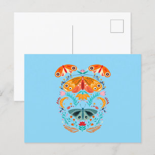 Betoverde vleugels Magische vlinder vlinder Briefkaart