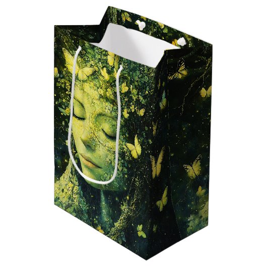 Betoverde Vlinder Bosgodin (3) Medium Cadeauzakje (Voorkant Gekanteld)