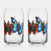 Betoverde vlinder ruiter fee glas (Voorkant)