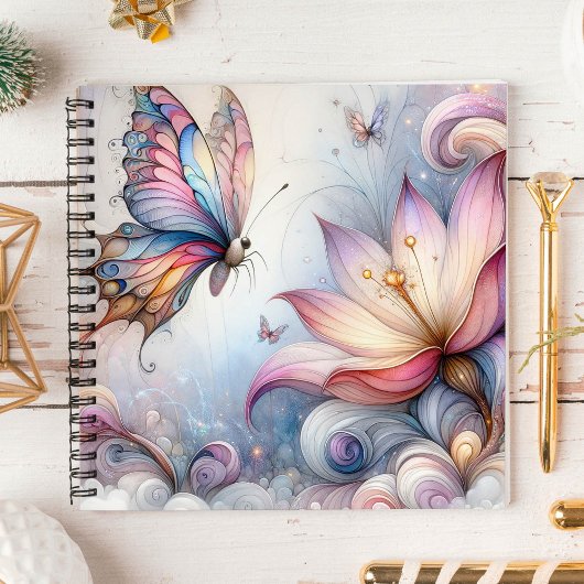 Betoverde Vlinder Spiraal Notitieboek
