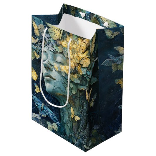 Betoverde Vlinderbos Godin (4) Medium Cadeauzakje (Voorkant Gekanteld)