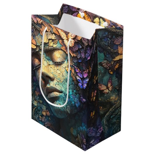 Betoverde Vlinderbos Godin (7) Medium Cadeauzakje (Voorkant Gekanteld)