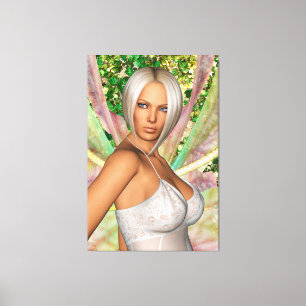 Betoverde Vlinderfee Canvas Afdruk
