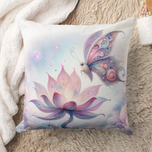 Betoverde vlinderkussen kussen (Deken)