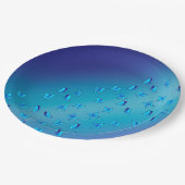 Betoverde Vlinders Blauwe Papieren Bord (Gekanteld)