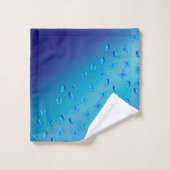 Betoverde Vlinders in Dubbelblauw Bad Handdoek (Wasdoekje)