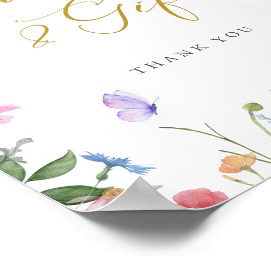 Betoverde vlinders Kaarten en geschenken Poster (Hoek)