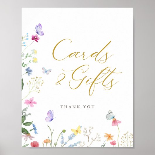 Betoverde vlinders Kaarten en geschenken Poster (Voorkant)