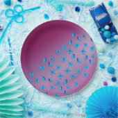 Betoverde vlinders roze papier Bord (Feest)