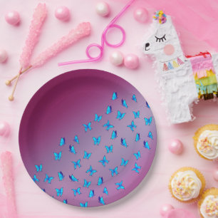 Betoverde vlinders roze papier Bord