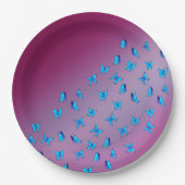 Betoverde vlinders roze papier Bord (Voorkant)