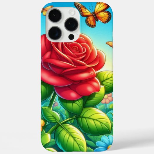 Betoverde vlinders & Rozen Case-Mate iPhone Case (Achterkant)