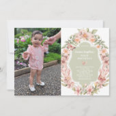 betoverde vlindertuin elke leeftijd verjaardag fot kaart (Voorkant)