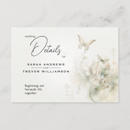 Betoverde vlindertuin informatiekaartje (Voorkant)