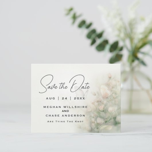 Betoverde vlindertuin kaart (Staand voorkant)