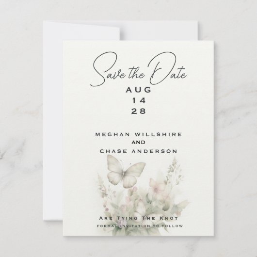 Betoverde vlindertuin kaart (Voorkant)