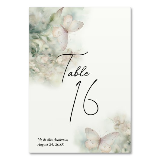 Betoverde vlindertuin kaart (Voorkant)