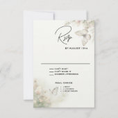 Betoverde vlindertuin RSVP kaartje (Voorkant)