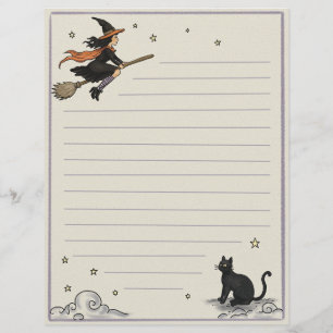 Betoverde vlucht gelinieerd 8,5" x 11" papiervel