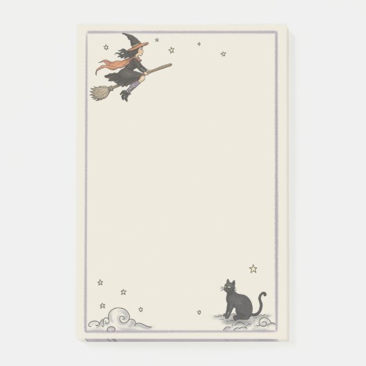 Betoverde vlucht ongelinieerd 4" x 6" post-it® notes (Voorkant)