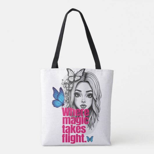 Betoverde vlucht tote bag (Achterkant)