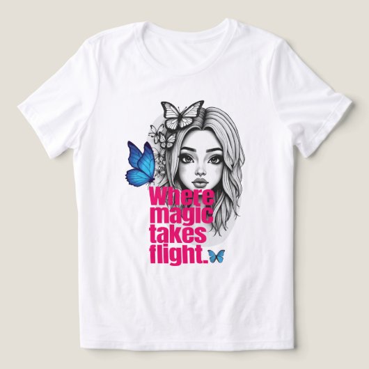 Betoverde vlucht Tri-Blend shirt (Design voorkant)