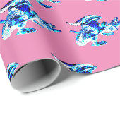 Betoverde Vorstdraak met Roze Accenten Cadeaupapier (Rol Hoek)