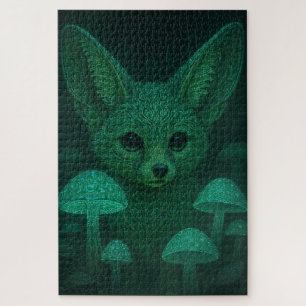 Betoverde Vos & Bioluminescente Paddenstoelen Fair Legpuzzel