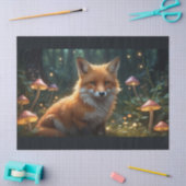 Betoverde vos in het Bos Tissuepapier (Craft)