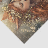 Betoverde Vosfee Met Vlinder Decoupage Tissuepapier (Detail)